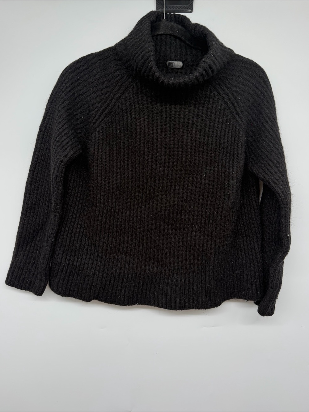 DRYKORN Black Chunky Knit Turtleneck Sweater Wool Alpaca Blend